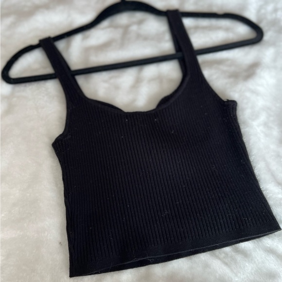 H&M Black Ribbed Top - Picture 5 of 5